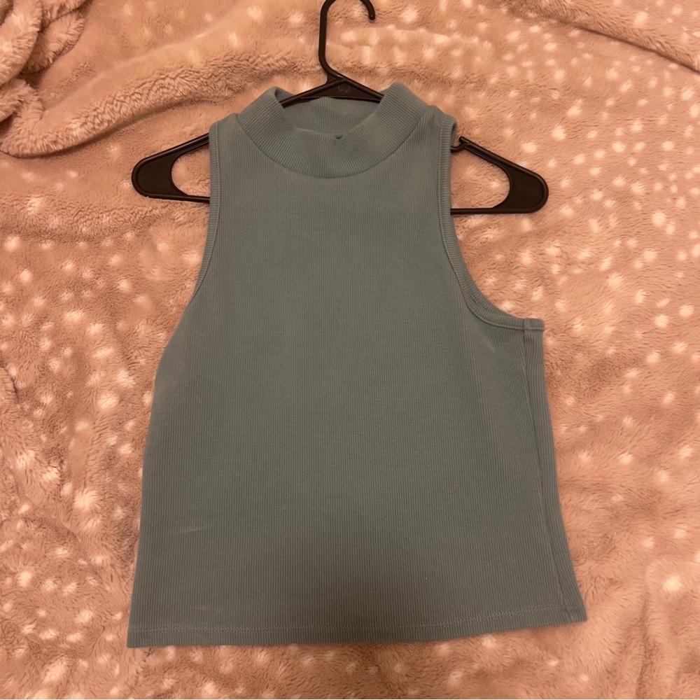 A new day crop sweater turquoise medium